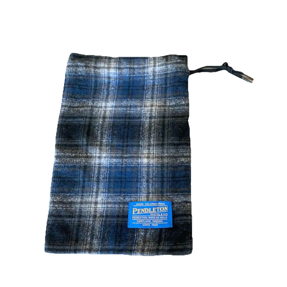 Pendleton Wool Drawstring Gift Bag Pouch Shoe Tra… - image 2
